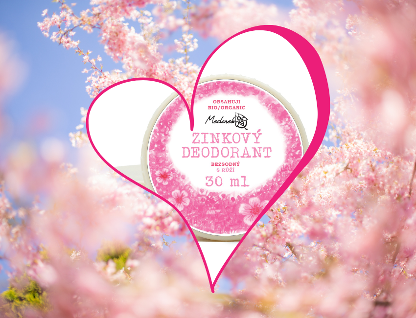 Zinkový Deodorant s ruzi 